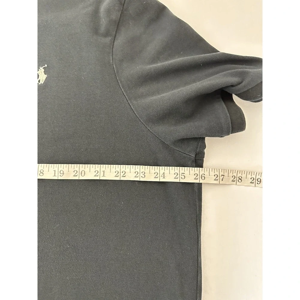 Polo Ralph Lauren Polo Shirt Mens XXL BLACK Short Sleeve Gray Pony